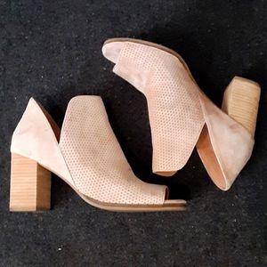 Cole Haan Perforated Shiloh Open Toe Bootie Women 8.5